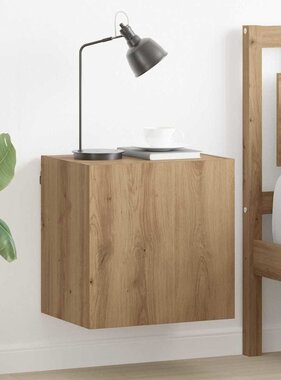 VidaXL TV Wandkasten 2 pcs Artisan Eiken 40,5x30x40cm Bewerkt hout