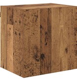 VidaXL TV Wandkast Wandgemonteerd Oud Hout 40,5x30x40cm Bewerkt hout