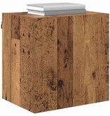 VidaXL TV Wandkast Wandgemonteerd Oud Hout 40,5x30x40cm Bewerkt hout