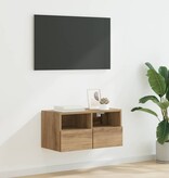 VidaXL TV Wandkast Artisan Eiken 60 x 30 x 30 cm Bewerkt hout