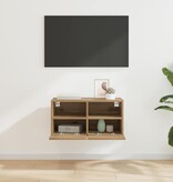 VidaXL TV Wandkast Artisan Eiken 60 x 30 x 30 cm Bewerkt hout