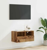 VidaXL TV Wandkast Oud Hout 60 x 30 x 30 cm Bewerkt hout
