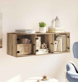 VidaXL Wandkast Artisan Eiken 102 x 37 x 35 cm Bewerkt hout