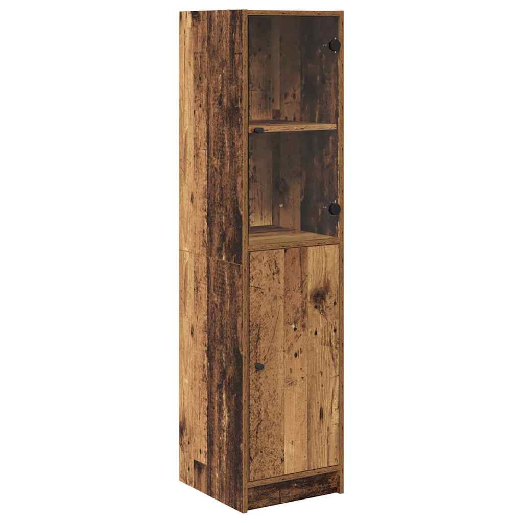 VidaXL Highboard Oud Hout 35 x 37 x 142 cm Bewerkt hout