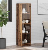 VidaXL Highboard Oud Hout 35 x 37 x 142 cm Bewerkt hout