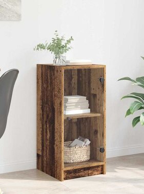 VidaXL Dressoir Oud hout 35 x 37 x 76 cm Bewerkt hout