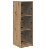VidaXL Highboard Artisan Eiken 35 x 37 x 109 cm Bewerkt hout