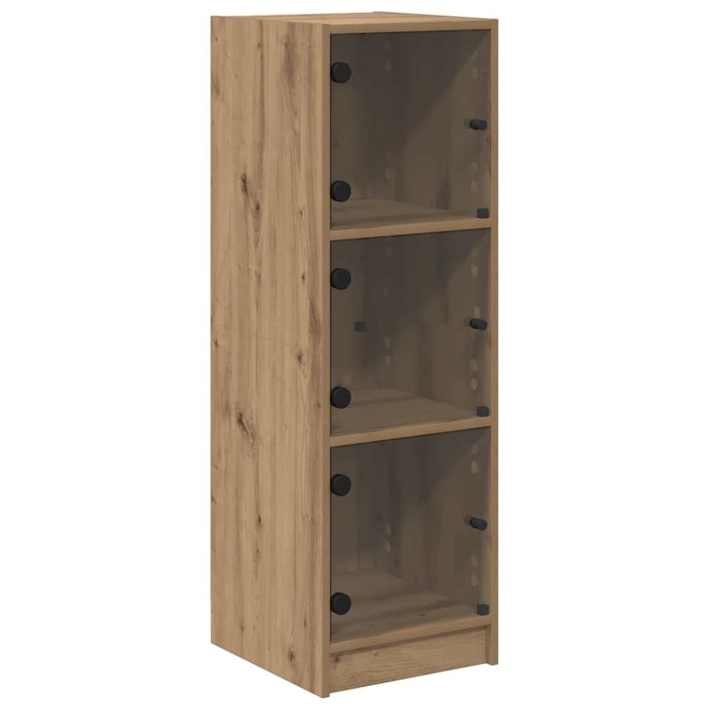 VidaXL Highboard Artisan Eiken 35 x 37 x 109 cm Bewerkt hout