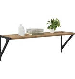 VidaXL Wandplanken 2 pcs Artisan Eiken 80 x 25 x 25,5 cm Bewerkt hout