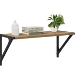 VidaXL Wandplanken 2 pcs Artisan Eiken 60 x 25 x 25,5 cm Bewerkt hout