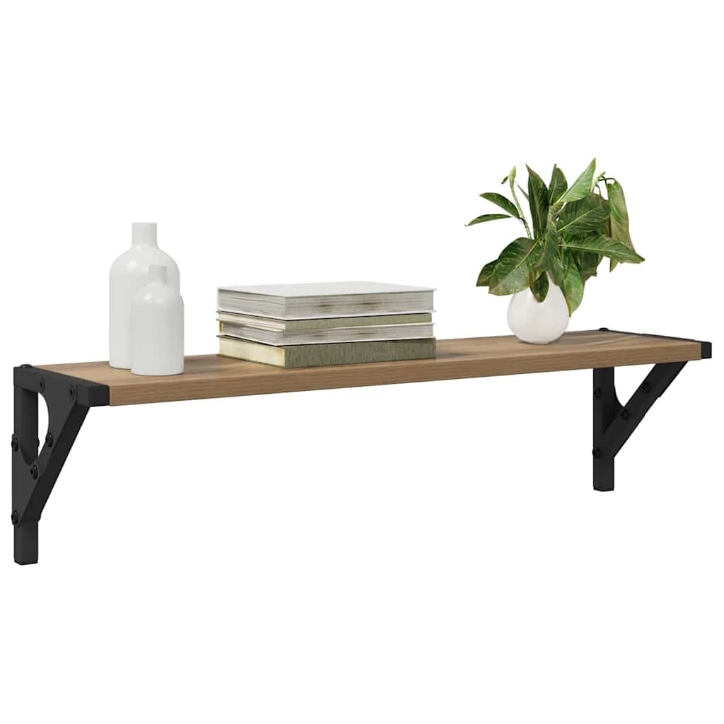 VidaXL Wandplanken 2 pcs Artisan Eiken 60 x 15 x 15,5 cm Bewerkt hout