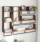 VidaXL Wandplankenset 6 pcs Oud Hout 100 x 25 x 30 cm Bewerkt hout