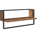 VidaXL Wandplankenset 4 pcs Oud Hout 65 x 25 x 30 cm Bewerkt hout