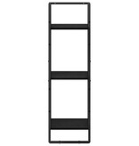 VidaXL Wandplank met plank Zwart Eiken 30 x 25 x 100 cm Bewerkt hout
