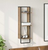 VidaXL Wandplank met plank Artisan Eiken 30 x 25 x 100 cm Bewerkt hout