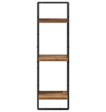 VidaXL Wandplank met plank Oud Hout 30 x 25 x 100 cm Bewerkt hout