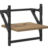 VidaXL Wandplankenset met plank 6 pcs Artisan Eiken 100 x 25 x 30 cm