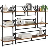 VidaXL Wandplankenset 6 pcs Oud Hout 100 x 25 x 30 cm Bewerkt hout