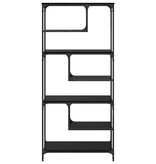 VidaXL Boekenkast Zwart eiken 81 x 36 x 176 cm Bewerkt hout