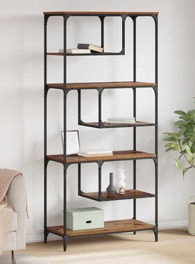 VidaXL Boekenkast Oud hout 81 x 36 x 176 cm Bewerkt hout