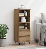 VidaXL Highboard met lade Artisan Eiken 40 x 36 x 110 cm Bewerkt hout