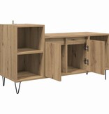 VidaXL TV-kast Artisan Eiken 100 x 35 x 55 cm Bewerkt hout