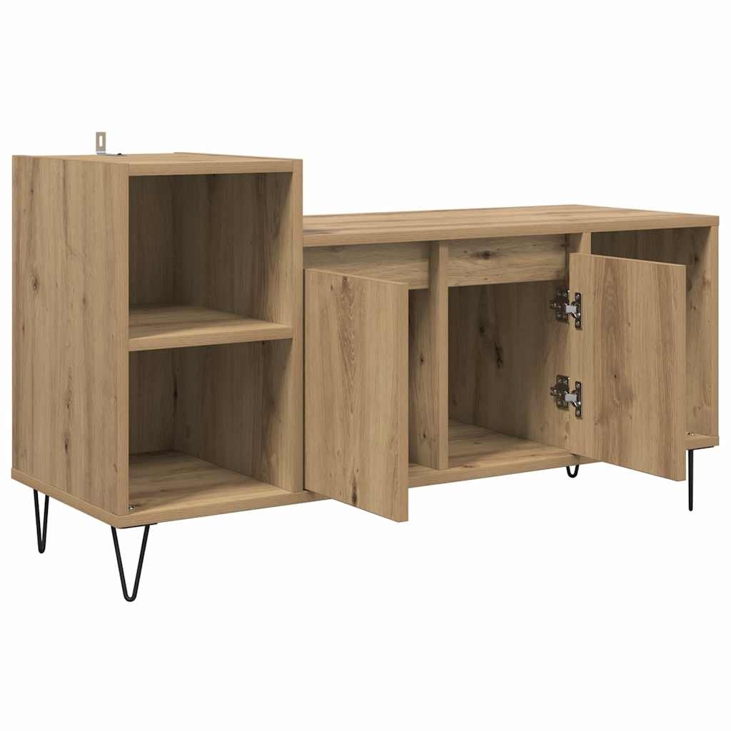VidaXL TV-kast Artisan Eiken 100 x 35 x 55 cm Bewerkt hout
