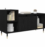 VidaXL TV-kast Zwart Eiken 100 x 35 x 55 cm Bewerkt hout
