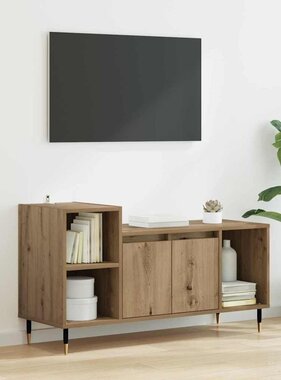 VidaXL TV-kast Artisan Eiken 100 x 35 x 55 cm Bewerkt hout