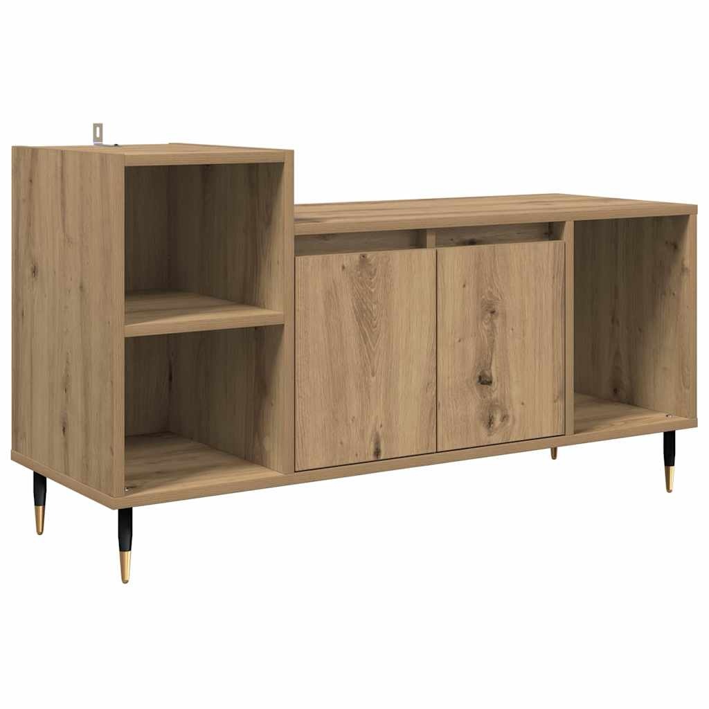 VidaXL TV-kast Artisan Eiken 100 x 35 x 55 cm Bewerkt hout