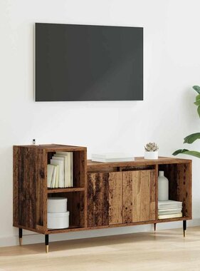 VidaXL TV-kast Oud Hout 100 x 35 x 55 cm Bewerkt hout