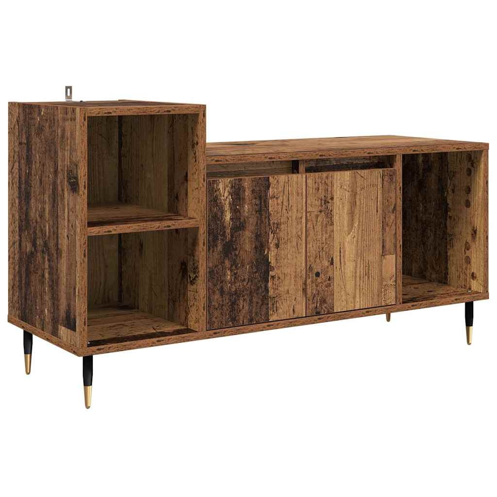 VidaXL TV-kast Oud Hout 100 x 35 x 55 cm Bewerkt hout