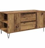 VidaXL Salontafel met lade Oud Hout 102 x 44,5 x 50 cm Bewerkt hout