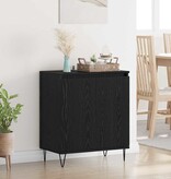 VidaXL Dressoir Zwart Eiken 60 x 35 x 70 cm Bewerkt hout