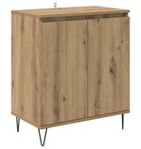 VidaXL Dressoir Artisan Eiken 60 x 35 x 70 cm Bewerkt hout