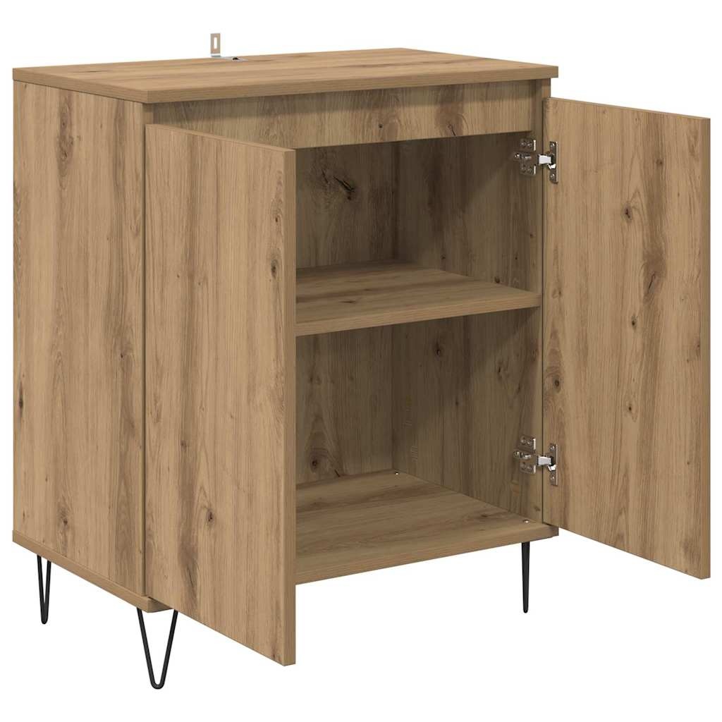 VidaXL Dressoir Artisan Eiken 60 x 35 x 70 cm Bewerkt hout