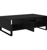 VidaXL Salontafel Zwart Eiken 104 x 60 x 35 cm Bewerkt hout