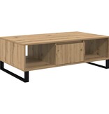 VidaXL Salontafel Artisan Eiken 104 x 60 x 35 cm Bewerkt hout