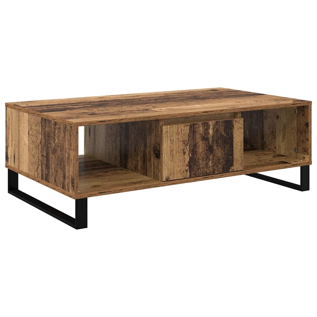 VidaXL Salontafel Oudhout 104 x 60 x 35 cm Bewerkt hout