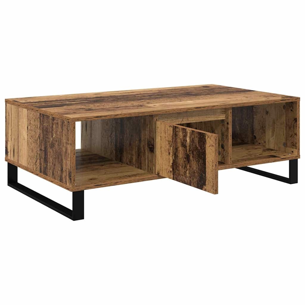VidaXL Salontafel Oudhout 104 x 60 x 35 cm Bewerkt hout