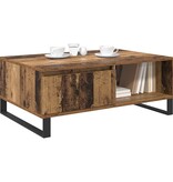 VidaXL Salontafel Oud Hout 90 x 60 x 35 cm Bewerkt hout