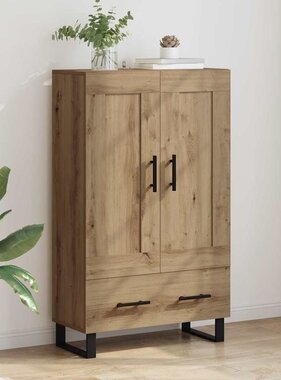 VidaXL Highboard Artisan Eiken 69,5 x 31 x 115 cm Bewerkt hout