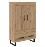 VidaXL Highboard Artisan Eiken 69,5 x 31 x 115 cm Bewerkt hout