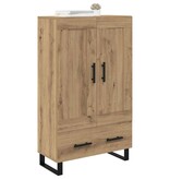 VidaXL Highboard Artisan Eiken 69,5 x 31 x 115 cm Bewerkt hout