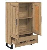 VidaXL Highboard Artisan Eiken 69,5 x 31 x 115 cm Bewerkt hout