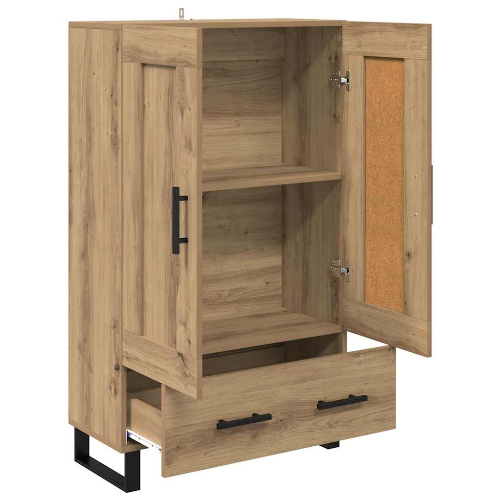 VidaXL Highboard Artisan Eiken 69,5 x 31 x 115 cm Bewerkt hout
