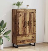 VidaXL Highboard met lade Oud Hout 69,5 x 31 x 115 cm Bewerkt hout