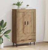VidaXL Highboard Artisan Eiken 69,5 x 31 x 115 cm Bewerkt hout
