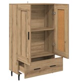 VidaXL Highboard Artisan Eiken 69,5 x 31 x 115 cm Bewerkt hout