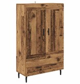 VidaXL Highboard met lade Oud Hout 69,5 x 31 x 115 cm Bewerkt hout
